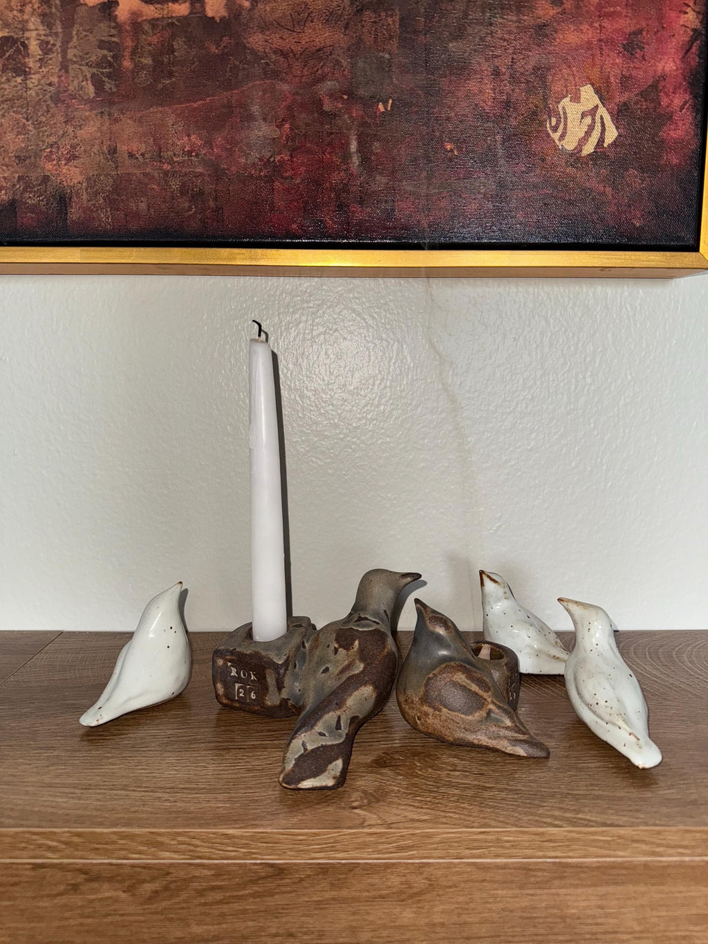 Handmade Ceramic Bird Incense Holder – One of a Kind – Sculptural Wabi Sabi Decor