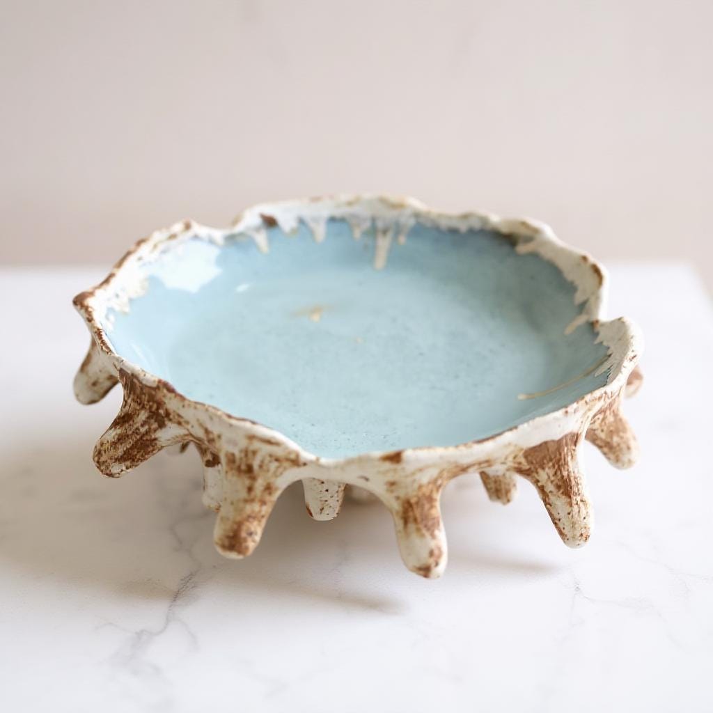 Handmade Organic Ceramic Bowl