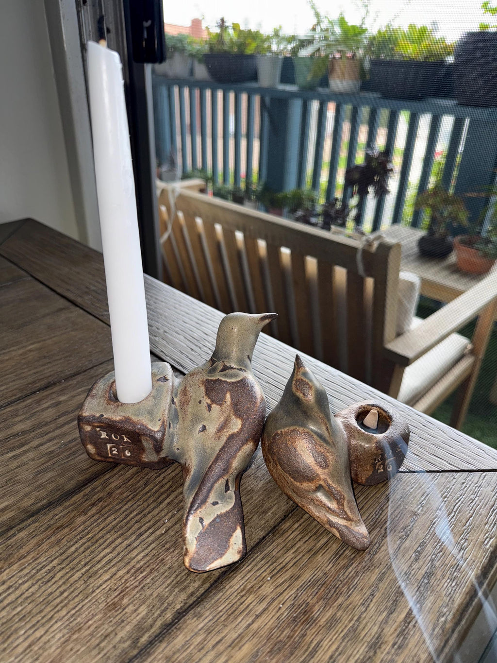 Handmade Sculptural Ceramic Bird Candle Holder – One of a Kind – Wabi Sabi Home Decor
