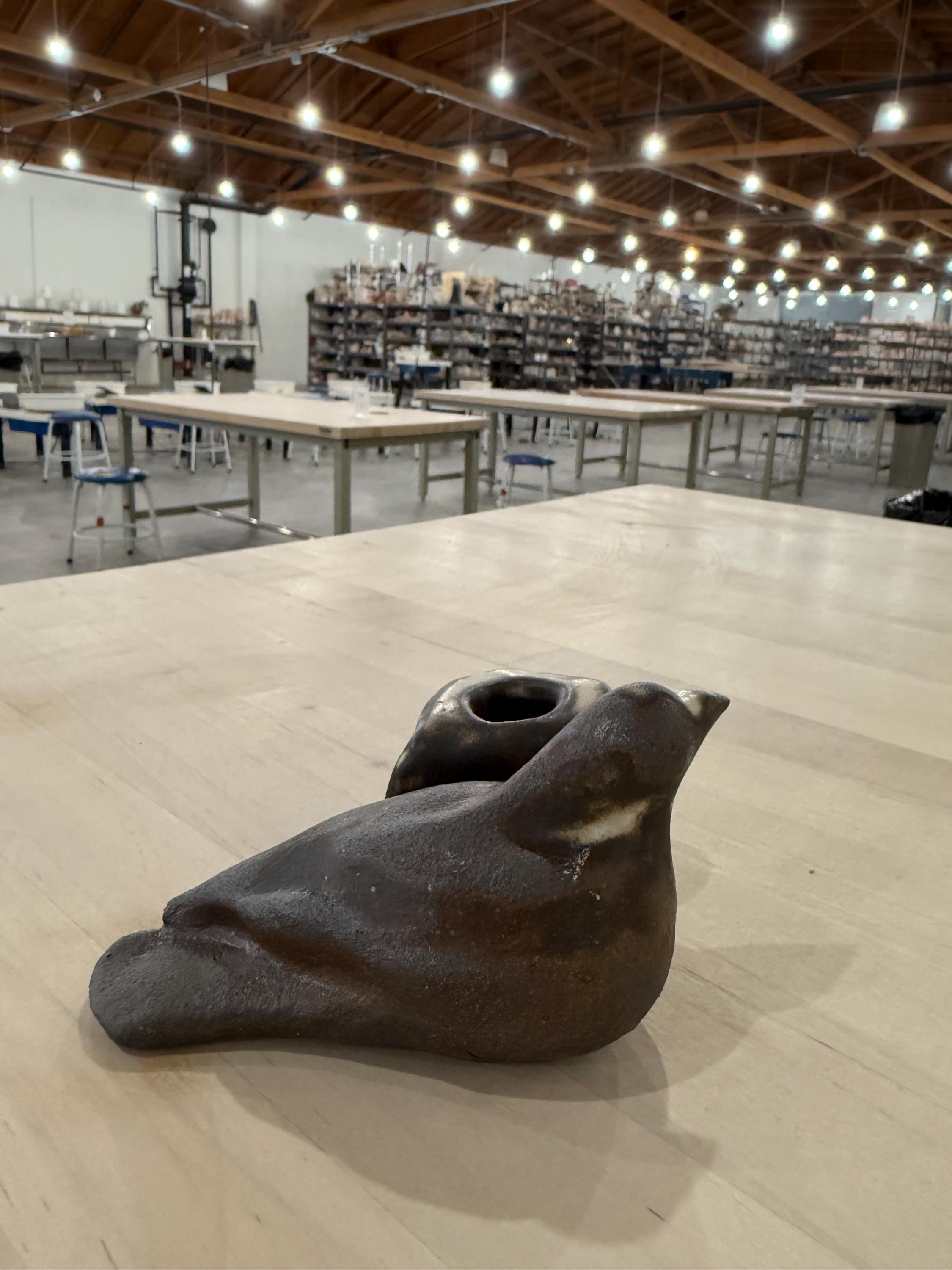 Handmade Sculptural Ceramic Bird Candle Holder – One of a Kind – Wabi Sabi Home Decor