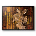 Golden Flight Dove Painting – Textured Acrylic Wall Art (30x40 in)