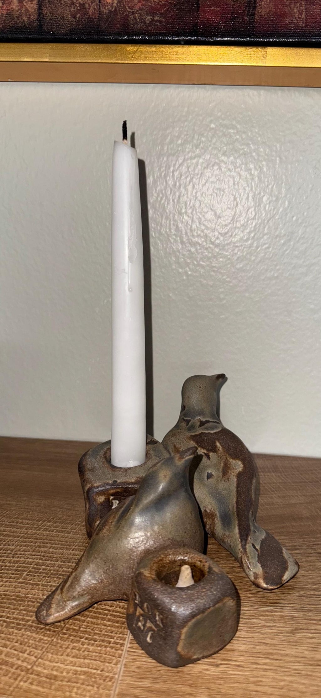 Handmade Sculptural Ceramic Bird Candle Holder – One of a Kind – Wabi Sabi Home Decor