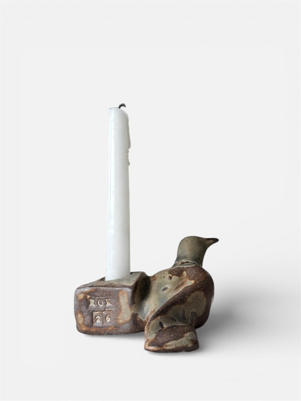 Handmade Sculptural Ceramic Bird Candle Holder – One of a Kind – Wabi Sabi Home Decor